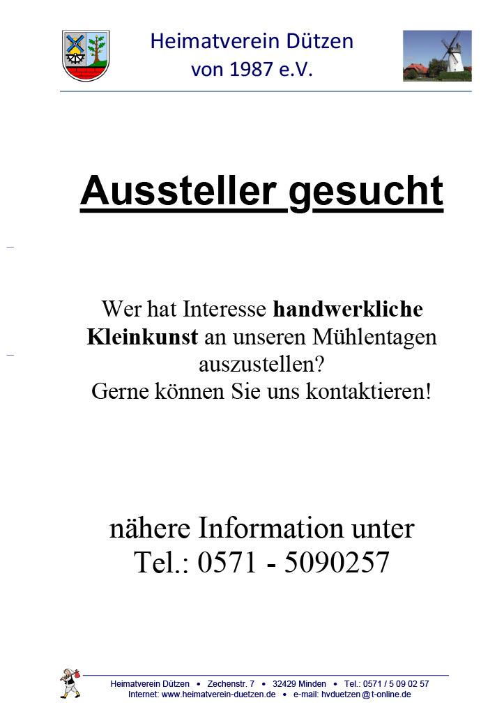 Aussteller gesucht