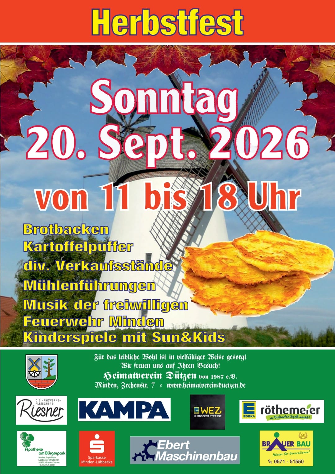 Herbstfest 2026 Plakat