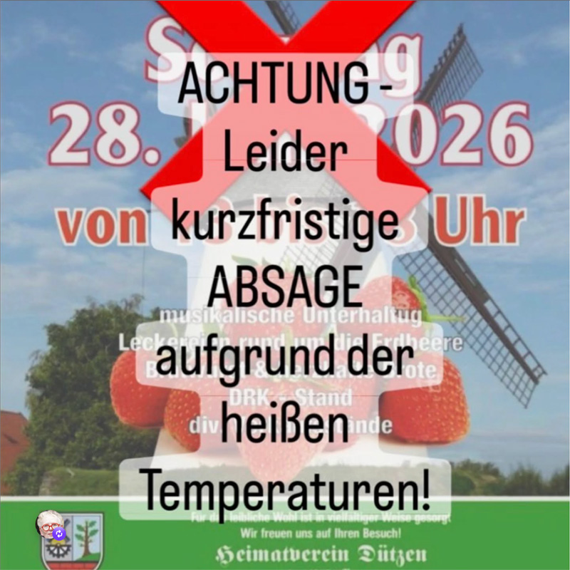 absage erdbeerfest